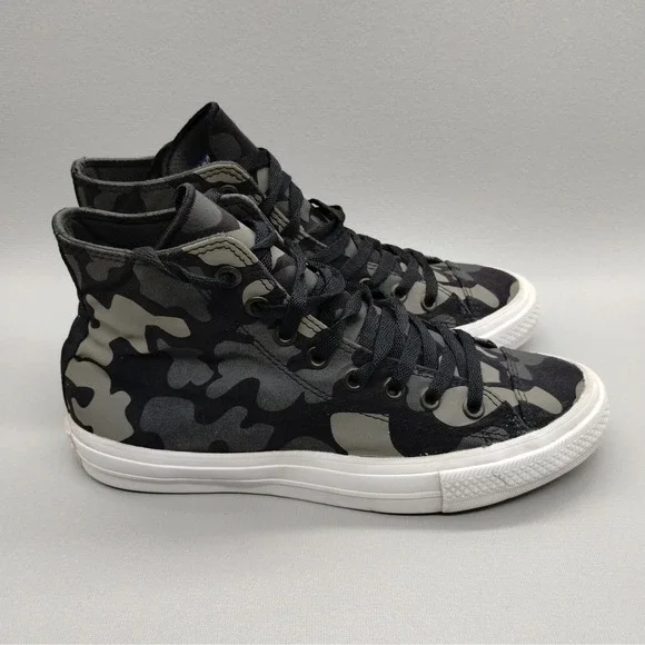 Converse Chuck Taylor All Star II‎ 'Charcoal' Mens Size 7.5 Fashion Sneakers - Picture 2 of 9